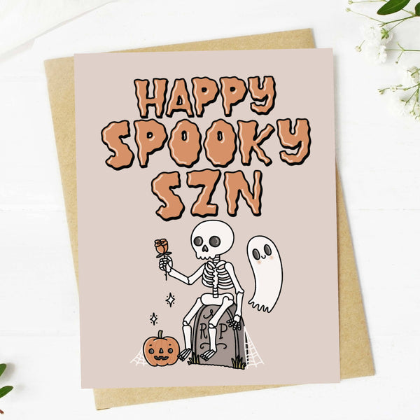 "Happy Spooky SZN" HalloweenGreeting Card
