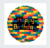 18” Lego Happy Birthday Mylar balloon