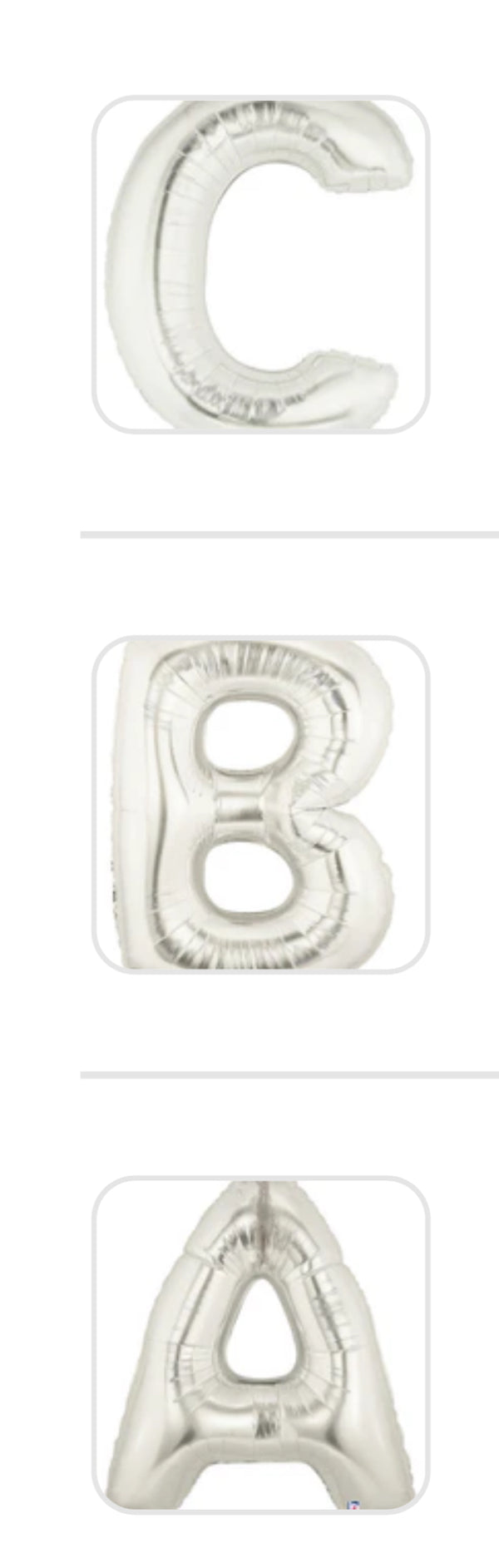 14” Airfill Letter’s