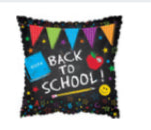 17” Back To School Pennant Mylar balloon