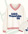 VTC USA Favorite V Neck Crew