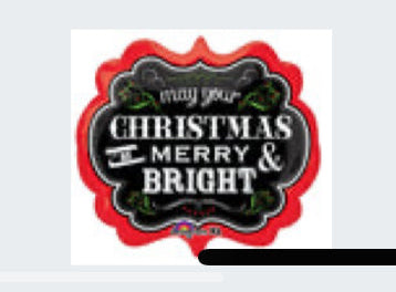 25” May Your Christmas Be Merry Mylar Balloon