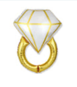 36” Engagement Ring Mylar Balloon