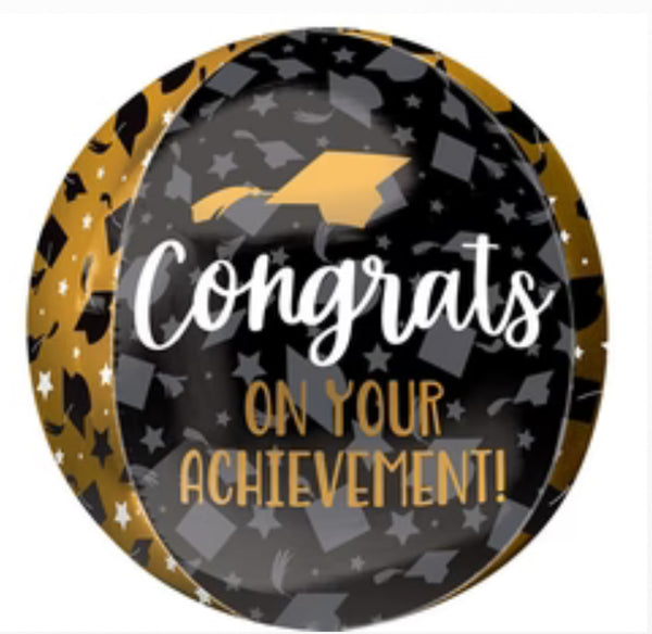 16” Congrats Grad Orbz Balloon