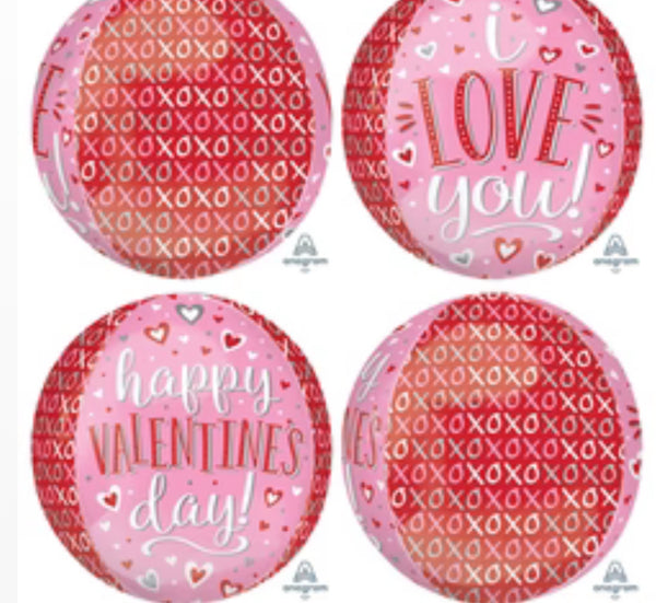16” I Love You Orbz Balloon