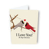 Sapori- Cardinals in Love Valentine Greeting Card