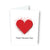 Sapori- Raised Red Heart Valentine Greeting Card