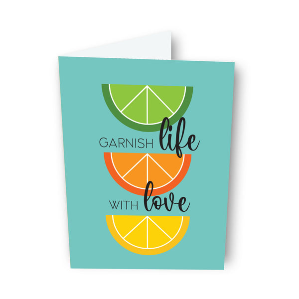 Sapori Garnish Life with Love Card