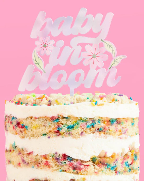 Baby in Bloom Cake Topper
