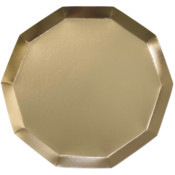 Gold Premium Dinner Plates, 8pk