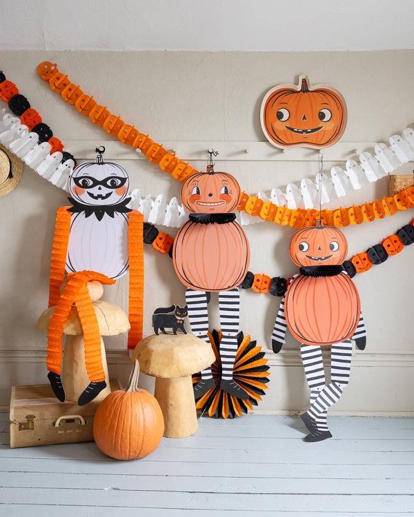 Halloween Tissue Garland, 3pk
