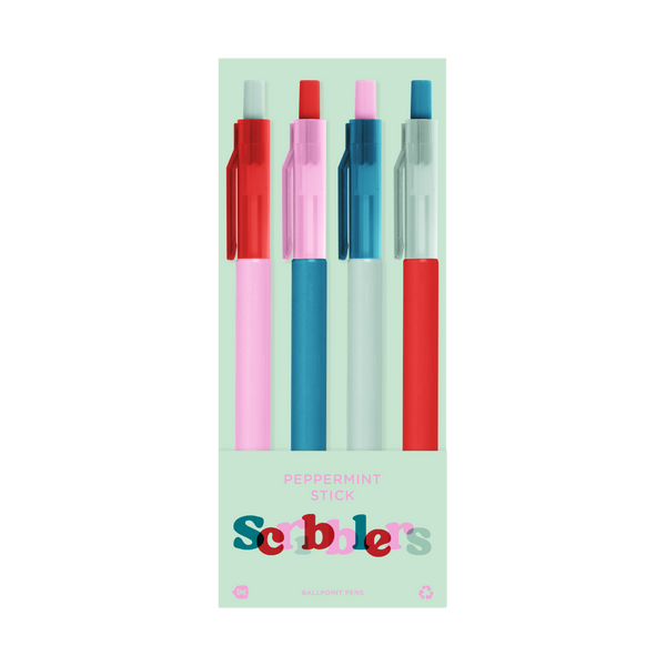 Sapori Scribbler Ballpoint Pen 4 Packs: 4 Options