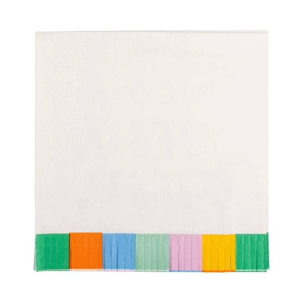 Fiesta Fringed Cocktail Napkin, 24pk
