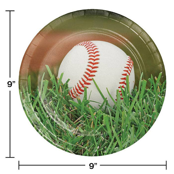Baseball Dinner Plates, 8pk