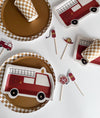 Fire Truck Cupcake Toppers, 8pk