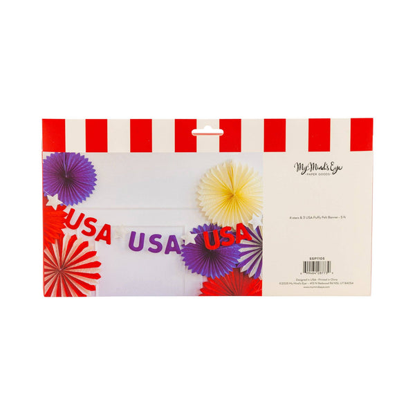 USA Puffy Felt Banner
