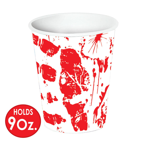 Bloody Handprint Cups, 8pk