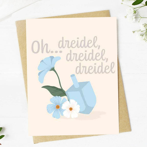 "Oh... dreidel, dreidel, dreidel" HanukkahGreeting Card