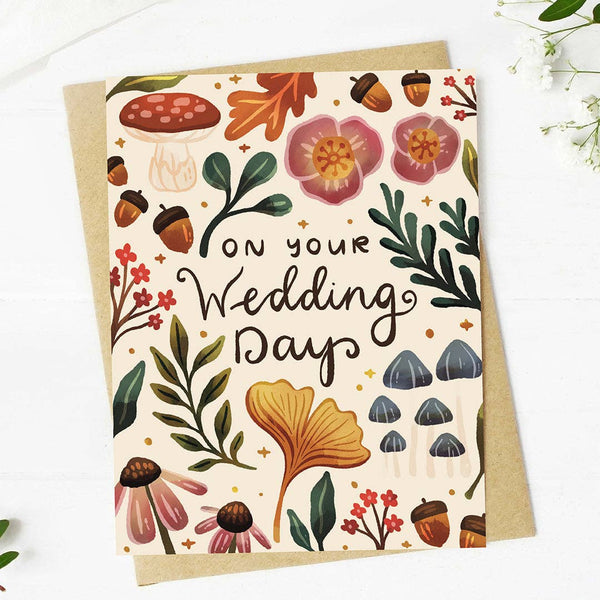 On Your Wedding Day Fall WeddingGreeting Card