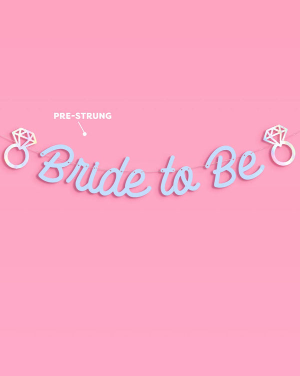 Blue Bride to Be Banner