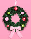 A Christmas Wreath - green iridescent mini wreath