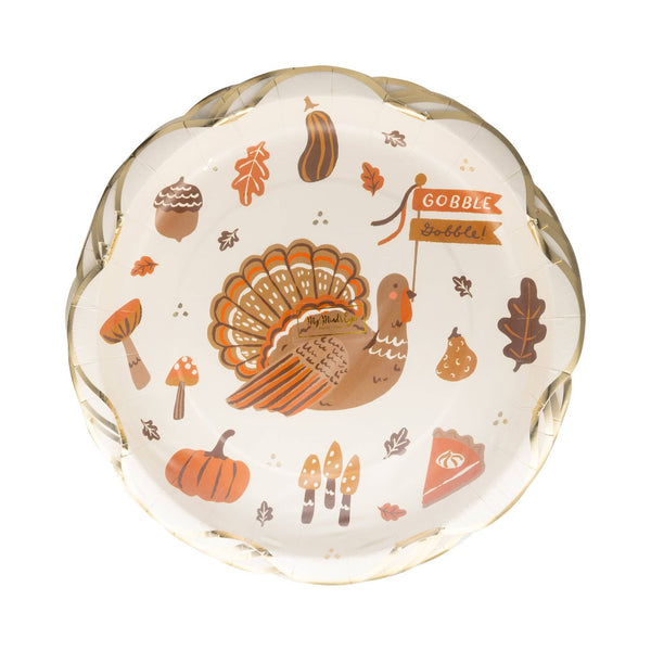 Thanksgiving Icons Plate, 8pk