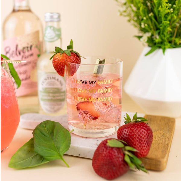 I Love My Family - Rocks Glass