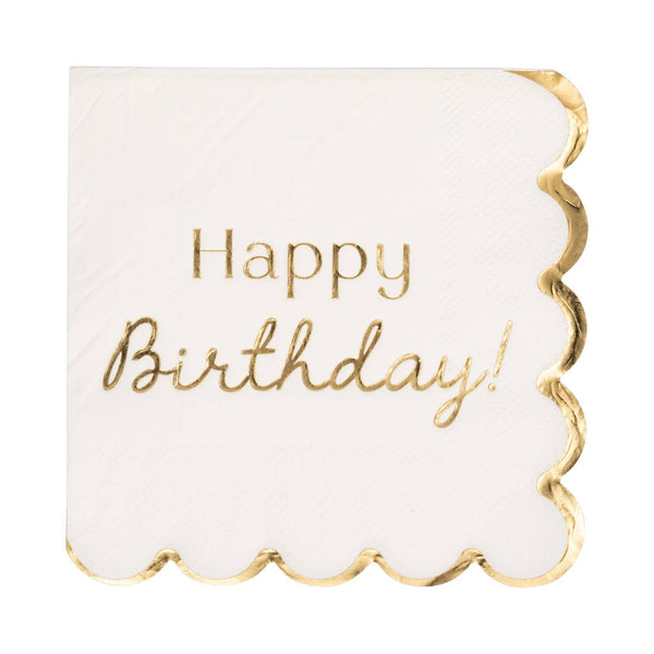 Happy Birthday Cocktail Napkin, 18pk