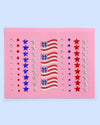 Americana Gem Set - 80 adhesive face gems, 4th of July, USA