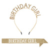 Birthday Girl Headband & Sash Set