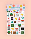 Pixel Minecraft Temporary Tattoos, 74ct
