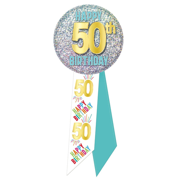 50th Birthday Button