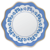 Belle Blue Elegant Floral Dinner Plates, 8pk