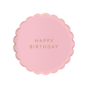 Petal Pink Signature Happy Birthday Dessert Plates, 8pk