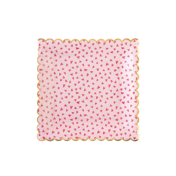 Scattered Hearts Dinner Plate, 8pk