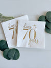 Cheers to 70 Years Cocktail Napkins, 16pk