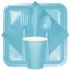 Pastel Blue Assorted Plastic Cutlery, 24pk
