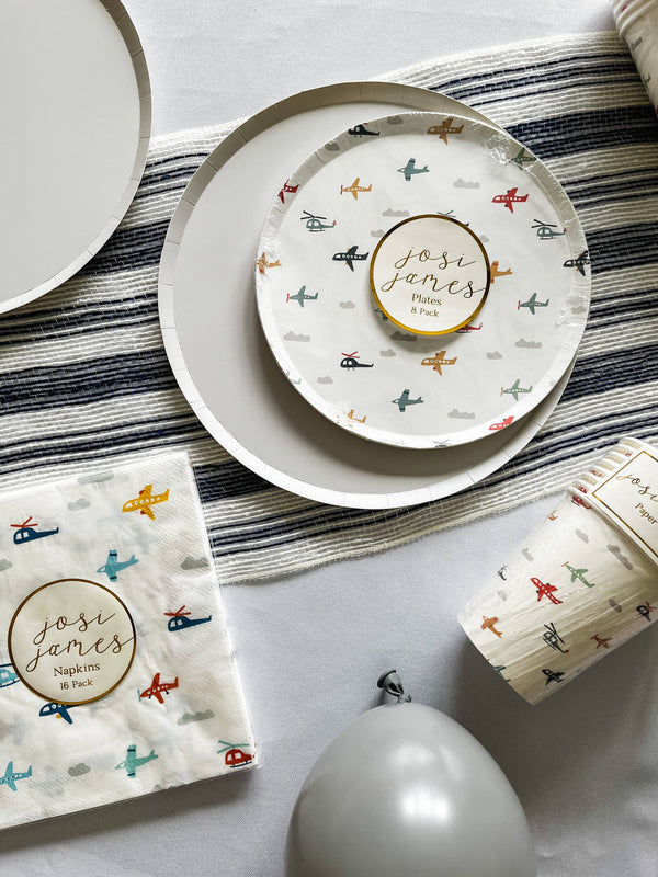 Airplane Small Plate, 8pk