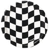 Black and White Check Dinner Plates, 8pk