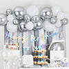 Silver Metallic Balloon & Streamer Kit