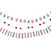 Stars and Stripes Ticker Tape Mini Banner Set