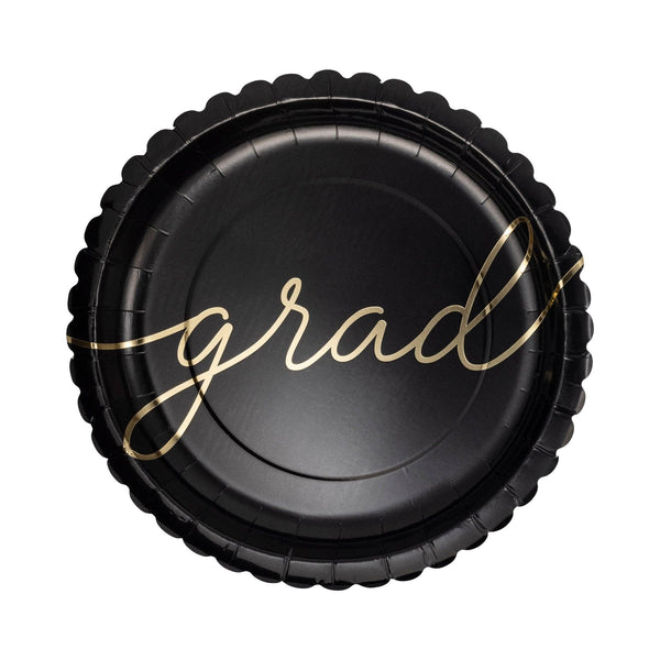 Script Graduate 10" Plate, 8pk