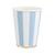 Sky Blue Cabana Stripe Cups, 8pk