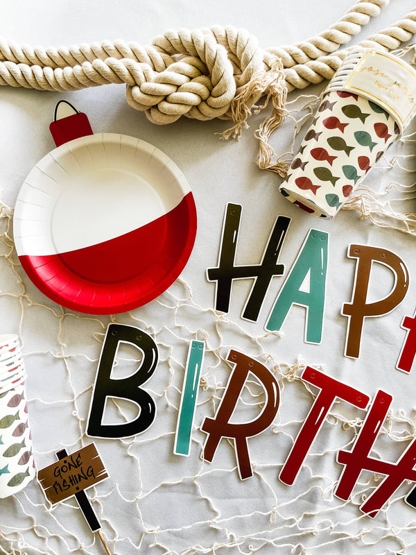 Happy Birthday Fishing Banner