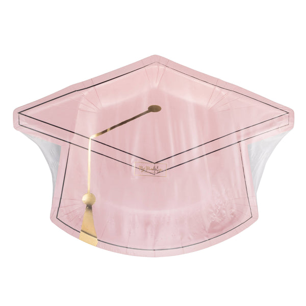 Pink Cap Shaped Plate, 8pk