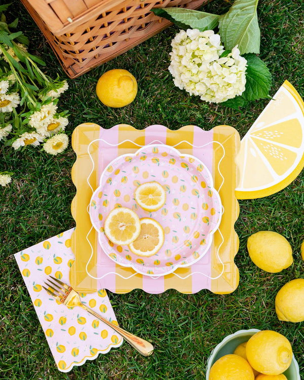 Lemons 8 inch Plate, 8pk