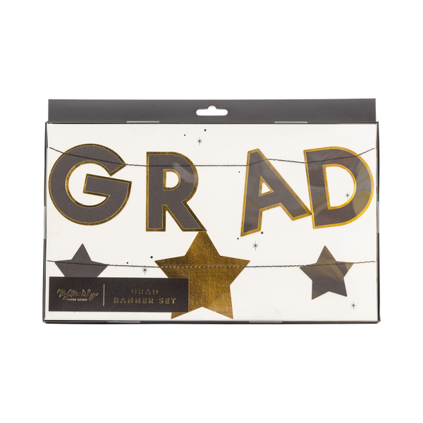 Grad & Stars Banner Set