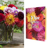 Encouragement Greeting Card- Dahlia Seeds