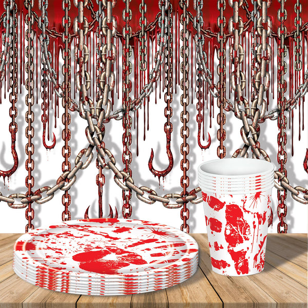 Bloody Handprint Cups, 8pk