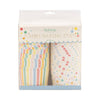 Primary Watercolor Dots/Stripes Baking Cup, 40pk